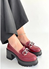 Resim Winar Bordo Rugan Doldu Topuk Ayakkabı Çok Renkli 