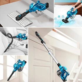 Resim Inse S63 Cordless Vacuum Cleaner Şarjlı Dikey Süpürge Mavi 