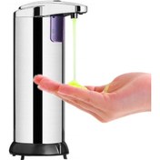 Resim Sunsky 250 ml Paslanmaz Çelik Otomatik Sabunluk Kızılötesi Sensör Sabunluk (Yurt Dışından) 