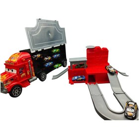 Resim Toysan Cars 10 adet Arabalı Tırlı Garaj Seti SPR-70 