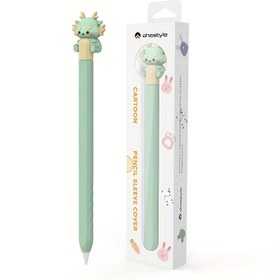 Resim Apple Pencil Pro & 2. Nesil için Sevimli Ejderha Temalı Silikon Kılıf - Ultra İnce, Manyetik Şarj Uyumlu, Kaymaz Tutuşlu Karikatür Kalem Kapak Tasarımı 