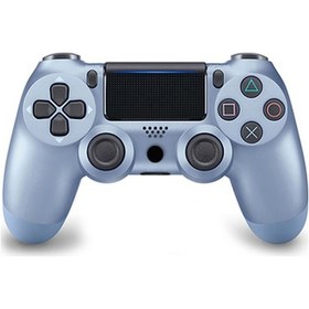 Resim Lemestar Ps4 İçin Kablosuz Bluetooth Oyun Kolu - Jiroskop 6 Eksenli 4.0 Versiyonlu Işık Çubuğu İle - Titanyum Mavi Renk - Ergonomik Tasarım 