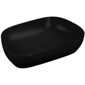 Resim VitrA Outline Çanak Lavabo 5993b483-0016 Tv Shape - 60x41 Cm - Armatür Deliksiz - Su Taşma Deliksiz 