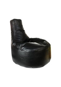 Resim Bambitoys Deri Siyah Armut Koltuk 85*75*30 Cm 