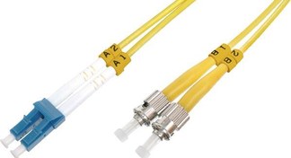 Resim BC-FO-9LCST-02 Beek LC-ST Fiber Optik Patch Kablo, 2 metre, Singlemode, 3.0mm Duplex, 9/125, OS 2, LSZH 