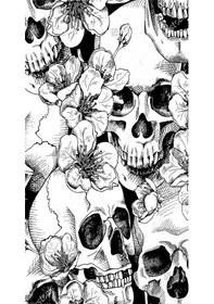 Resim Buffalo Bandana Black Flower Siyah 