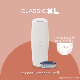 Resim Angelcare Bebek Bezi Kovası | Classic XL | 1 Yedekli 