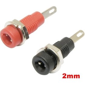 Resim Mr-240s 1 Takım 2mm Born Klemens Kırmızı - Siyah 