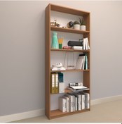 Resim Rafkestir Alina Suntalam Kitaplık ( 80 X 180 Cm ) Bambu ( Mat ) 