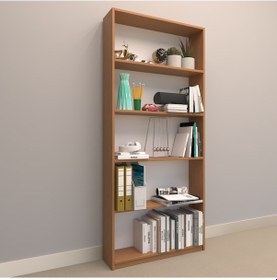 Resim Rafkestir Alina Suntalam Kitaplık ( 80 X 180 Cm ) Bambu ( Parlak ) 