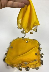 Resim Hobigram Düğün Malzemesi Para Pul Işlemeli Şifon Lüx Halay Mendili 10 Adet – Kına Eğlence Aksesuarı – Kına E 