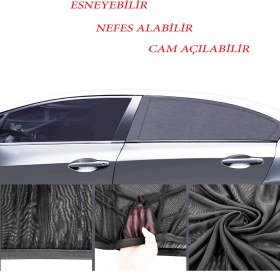 Resim Joseki Araba güneşlik yan cam güneşlik araba arka cam güneşlik perde araba yan cam güneş koruyucu 1 Adet 