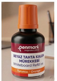 Resim Beyaz Yazı Tahta Kalemi Mürekkebi 30 Ml 1 Adet Penmark Tahta Kalemi Mürekkepi Kolay Silinebilir Doldurulabilir Canlı Renk Turuncu 