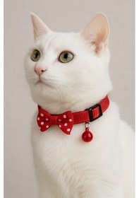 Resim Mıt Kedi Boyun Tasması Papyonlu 