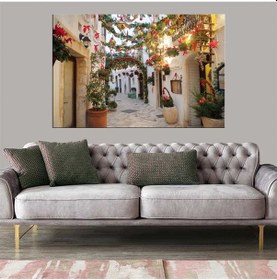 Resim Es10 Türkiye Haritası Kanvas Tablo Sınır Komşulu Eğitici Dekoratif Tablo 3106 (90 x 60) 