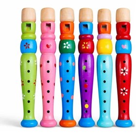 Resim Twin Store Ahşap Renkli Flüt Küçük Alk4391 