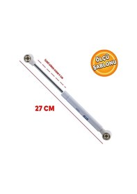 Resim Dolap Kapak Gazlı Amortisörü Pistonu Kapak Kapağı Hidroliği 27 Cm 100n Gri - 1 Adet 
