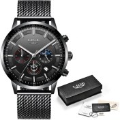 Resim Hanyang Gümüş Siyah 2022 Yeni Lıge Saatler Erkekler Kuvars Üst Marka Analog Askeri Erkek Saatler Erkekler Spor Ordu Izle Su Geçirmez Relogio Masculino + Kutu (Yurt Dışından) 