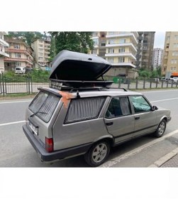 Resim MOPS Fi̇at Tofaş Kartal Uyumlu Gri Raylı Oto Perde 5 Cam 