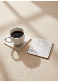 Resim The Mia Sedef Bardak Altlığı Çok Renkli 