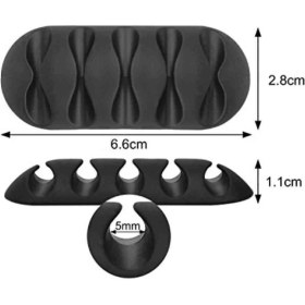 Resim Sogex 5 Kanallı Kablo Sabitleyici Kablo Tutucu Düzenleyici 