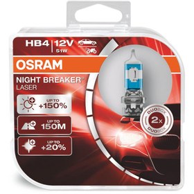 Resim Osram Night Breaker Laser Hb4 Ampul 9006nl - %150 Daha Fazla Işık 