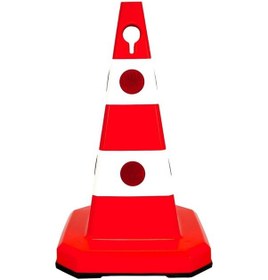 Resim Ultra Kedi Gözlü Trafik Konisi Ağırlıklı 60 Cm Trafik Dubası N11.29 