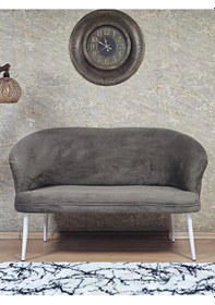 Resim İkili Teddy Beyaz Boyalı Sivriltme Ayak Çay Seti Koltuk İkili Ber Çok Renkli 