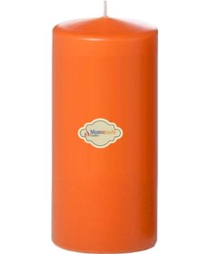 Resim 6x20 Turuncu Silindir Mum Turuncu 