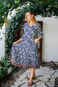 Resim VIOLA ELBİSE MAVİ JAY25-19 - S/M 