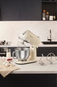 Resim HOMEND Vintage Profashion 3027h Döküm Hamur Yoğurma Makinesi Krem 1500w 5,5l 