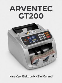 Resim Karaağaç Elektronik Arventec Gt200 Tl-Euro Para Sayma Makinesi Cıs Özellikli 