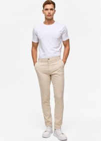 Resim Bej Slim Casual Pantolon 