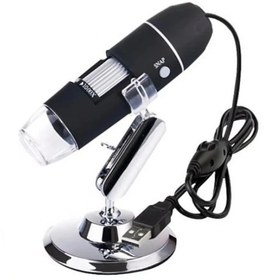 Resim -1600x Usb Dijital Mikroskop Kamera Endoskop 8led Büyüteç Metal Standı 