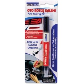 Resim Aesco Mey Ithalat® Vodaseal Oto Rötuş Kalemi Metalik Siyah 5 ml 