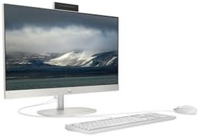 Resim HP ProOne 240 G10 i5 1335U 32GB 2TB SSD Iris Xe Graphics 23.8" FHD W11H All In One PC Beyaz & PER4 