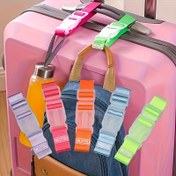 Resim 5 adet Rastgele Renk Seyahat Bagaj Askıları - Dayanıklı Polyester Ayarlanabilir Hızlı Çıkarma Tokaları, Hafif ve Kullanımı Kolay, Bağcıklı Kapatma ile Güvenli Valizler, Araba Seyahatleri ve Açık Hava Maceraları için, Seyahat Bagajları, Araba Seyahatleri için Bagaj Askıları, Eğlenceli Tasarım, Kullanımı Kolay Askılar 