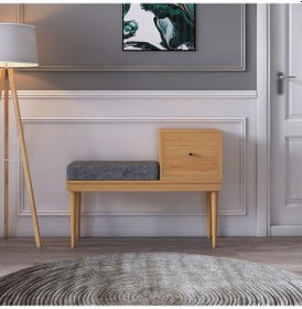 Resim Paris Modern Puf Bambu Kahverengi 