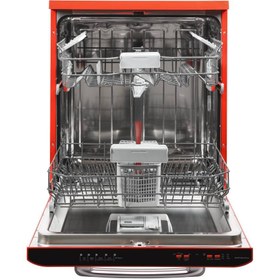Resim Vestel BM 5011 Retro Kırmızı Bulaşık Makinesi 