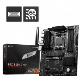 Resim MSI Pro B650-s Wıfı Ddr5 7200mhz 1xhdmı 1xdp Usb 3.2 M.2 Atx Am5 (AMD AM5 7000 SERİSİ ILE UYUMLU) 