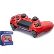 Resim OYUN KOLU GAMEPAD KABLOSUZ PS4 BULETOOTH KIRMIZI HADRON HD-323K 