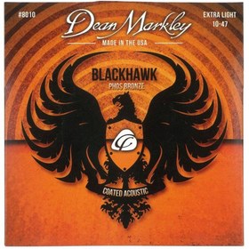 Resim Dean Markley Blackhawk 8010 10-47 Kaplamalı Extra Light Akustik Gitar Teli 
