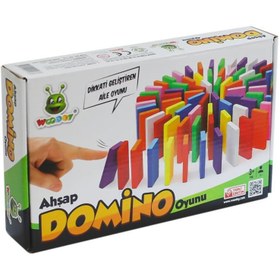 Resim Nessiworld KR116 Ahşap Domino Oyunu -Karsan Oyuncak 