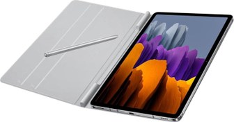 Resim Galaxy Tab S7 Antimikrobiyal Kaplamalı Kapaklı Kılıf Uzay Gri (Samsung Türkiye Garantili) Samsung