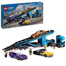 Resim LEGO City Spor Arabalı Araç Taşıma Kamyonu 60408 