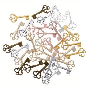 Resim 50 Adet Vintage Anahtar Seti Charms - El Sanatları, Takı Yapımcıları, DIY Tutkunları İçin - Aksesuarlar, Yapım, Araçlar - Takı yapımı, el sanatları, DIY projeleri için uygun 