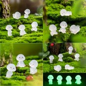 Resim 6 Adet Karanlıkta Parlayan Reçine Elf Süsleri - UV Etkinleştirilmiş Mini Fantazi Figürler DIY Terraryum, Peri Bahçesi & Araba Gösterge Paneli Dekoru için, Mistik Koleksiyonluk El Sanatları Malzemeleri (Piller Gerekmez), Peri Partisi Süslemeleri, Melek Figürleri, Fantezi Tasarım, Parlak Yüzey, Dayanıklı El İşleri 