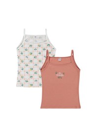 Resim Civil Girls Flower 2-12 Yaş Kız Çocuk 2'li Atlet - Standart 