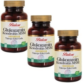 Resim Balen Glukozamin Kondroitin Msm Boswellia 1200 MG 60 Tablet 3 Adet 