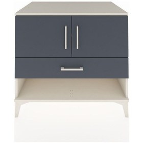 Resim Kronos Şifonyer 2 Raflı Tek Çekmeceli 2 Kapaklı 88x59x80 Aytaşı-antrasit Aytası 